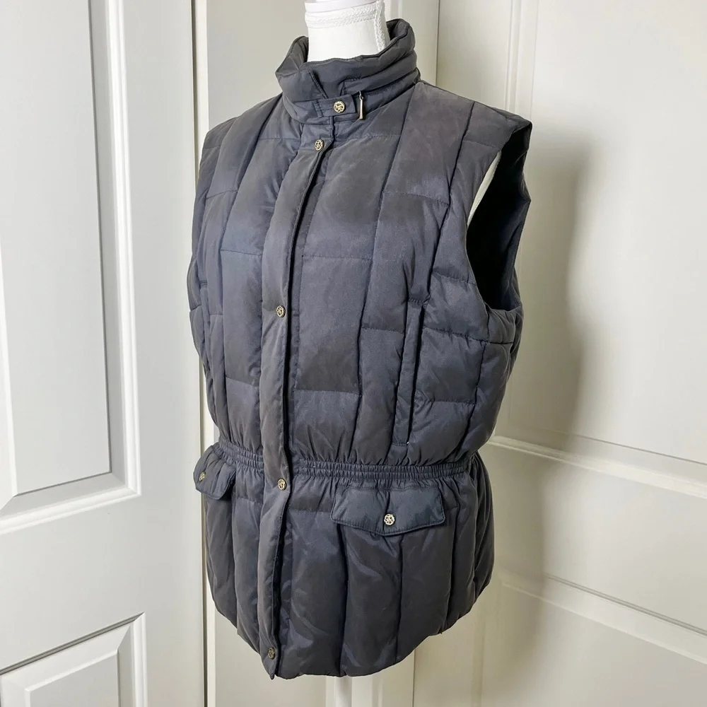 Junge Down-Filled Waisted Body Warmer Gilet w/ Hood & Multiple Pockets, Size 16 - Picture 4 of 16